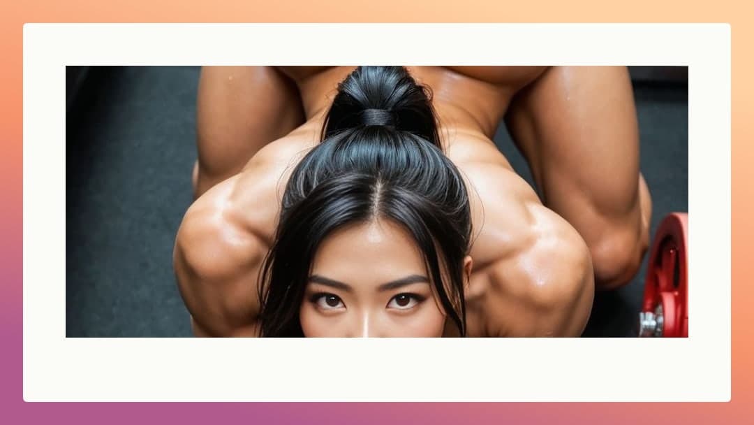 Nude plank low angle gym