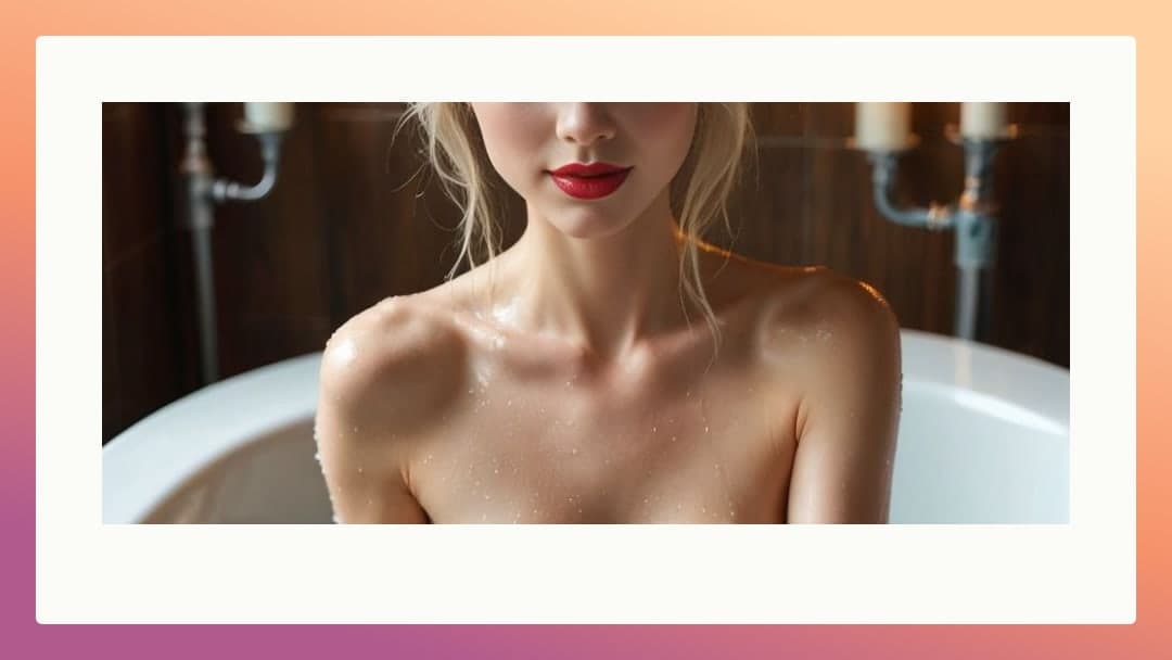 Early 20s blonde in bath