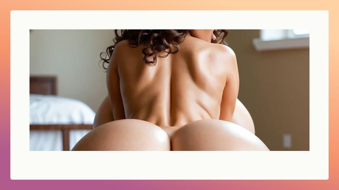 Reverse cowgirl ass view in bed