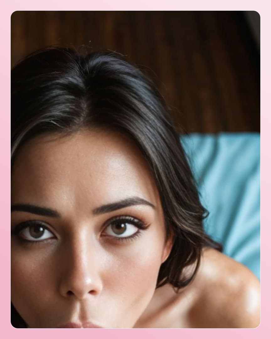 Athletic topless close-up in bed