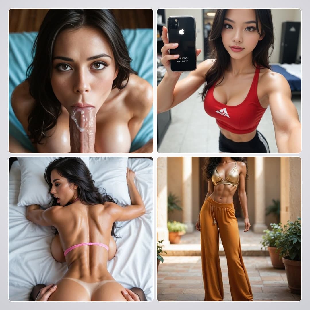 Athletic body topless POV blowjob
