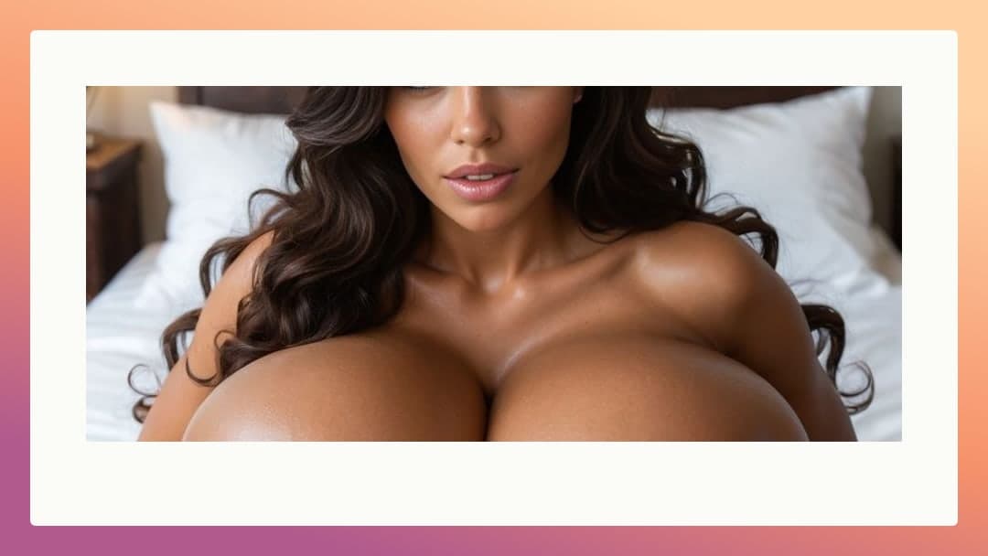 Young adult topless on white sheets