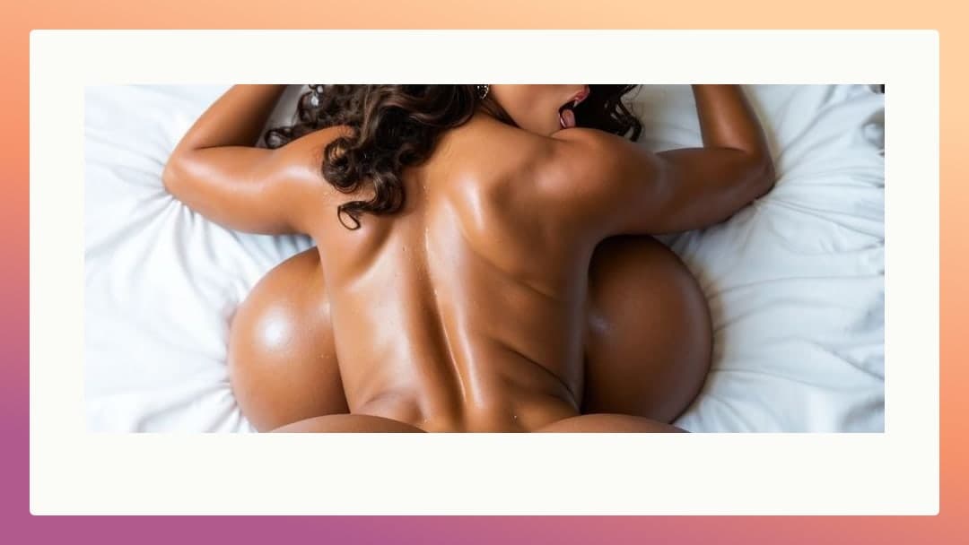 Nude on white sheets from above