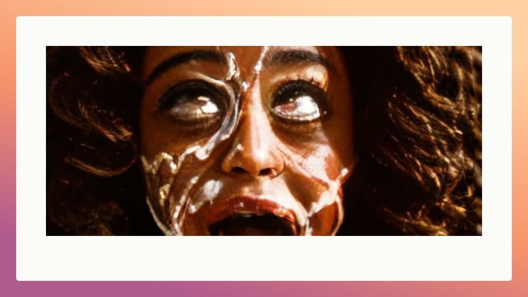 Long curly hair facial cumshot