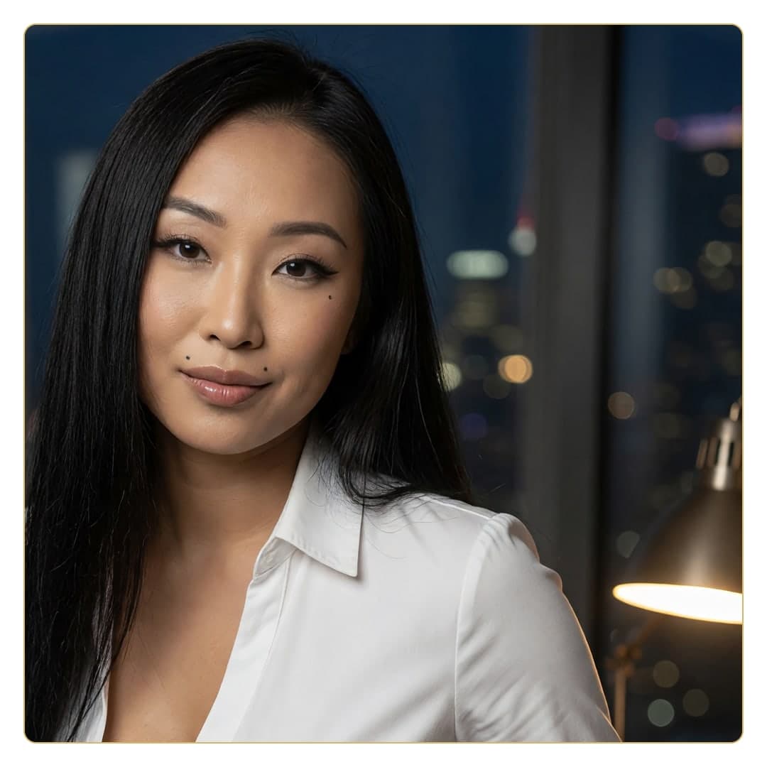 Young adult Asian beauty close-up
