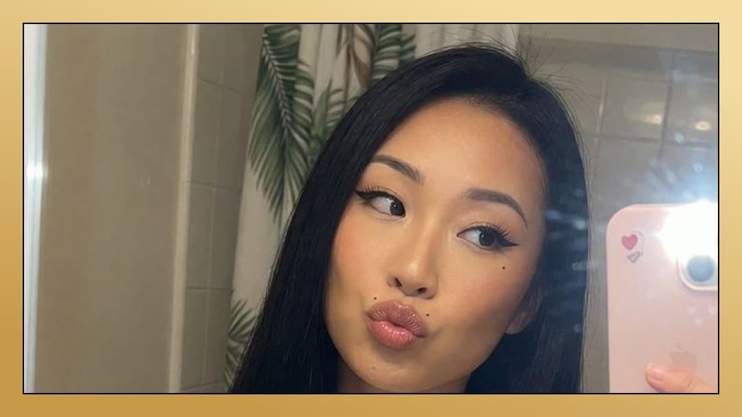 Topless bathroom selfie kiss face