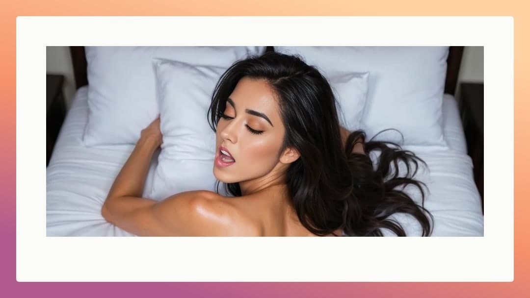 Athletic topless moan on bed