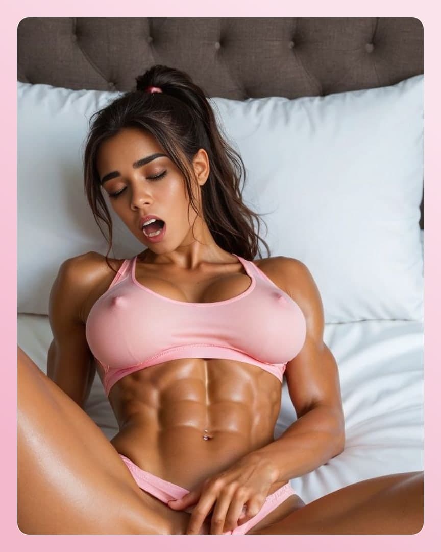 Athletic latina abs and big tits