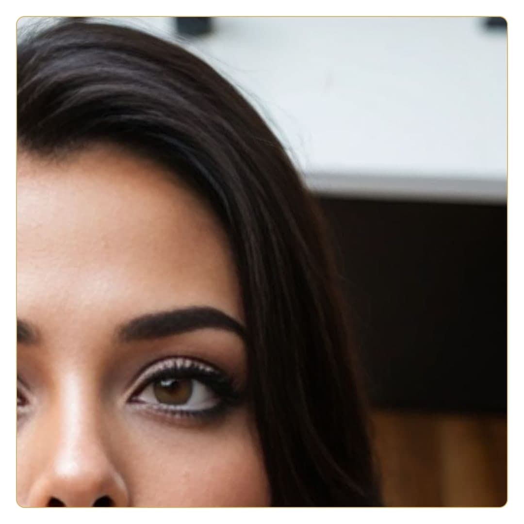 Close-up beauty portrait face