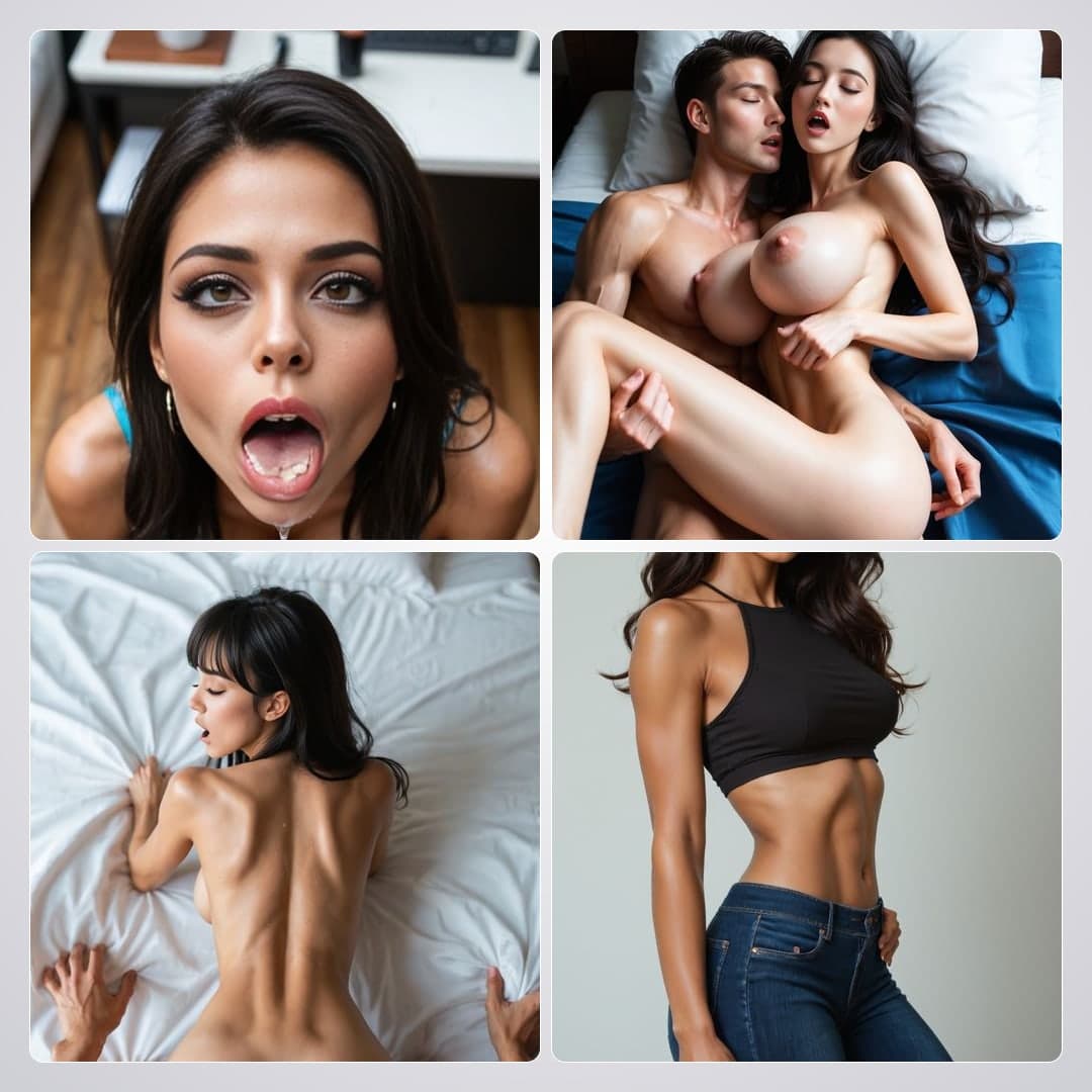 College age cowgirl ride in bed