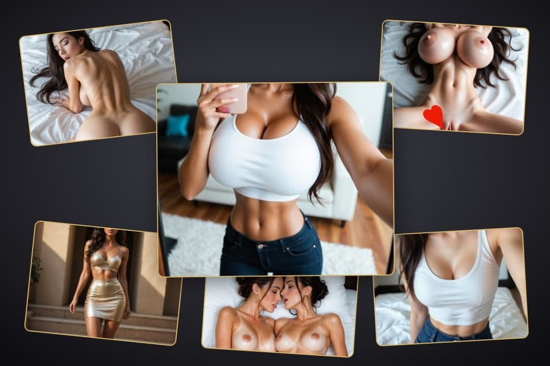 Living room crop top selfie