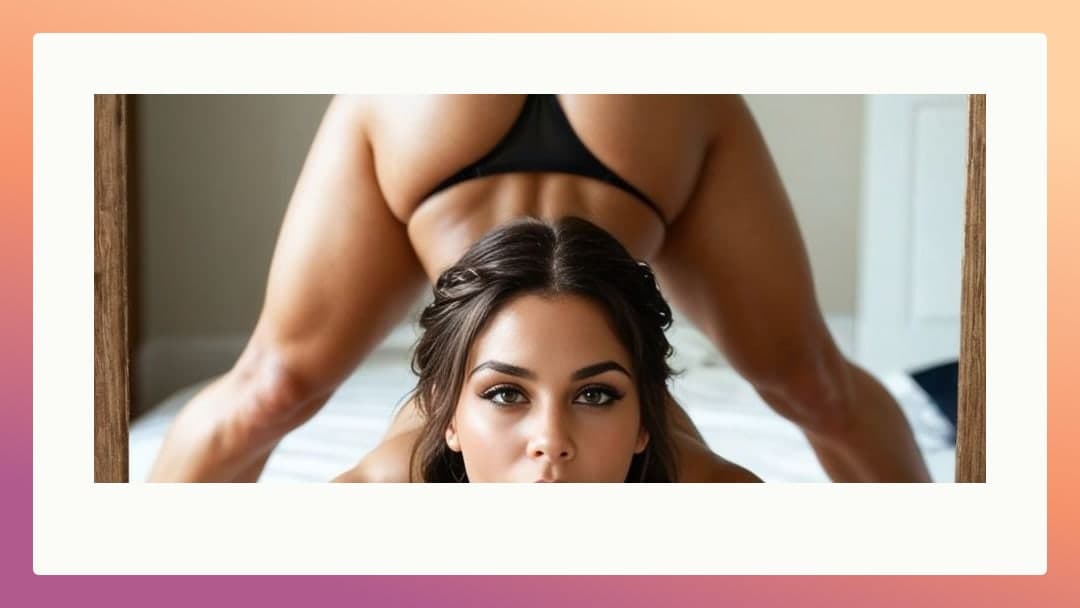 Bright bedroom POV from above