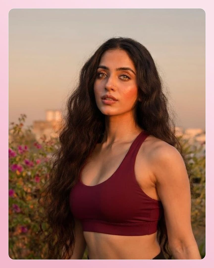 Long wavy hair golden hour portrait