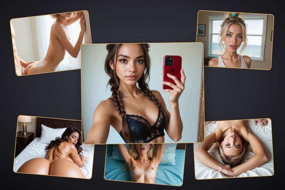 Early 20s mirror cleavage selfie