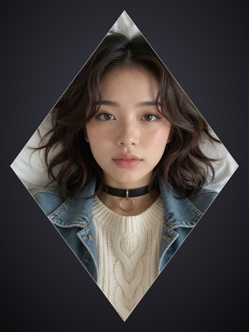 Slim body denim jacket selfie