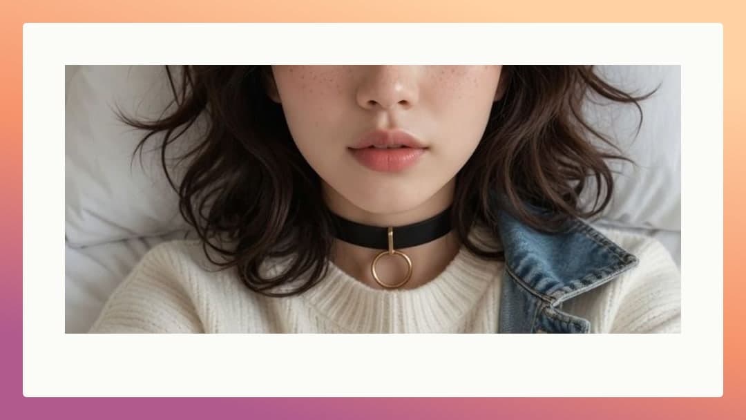 Young Asian in cream sweater