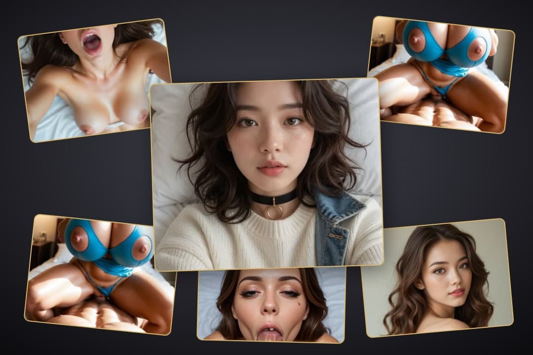 Cream sweater open denim selfie