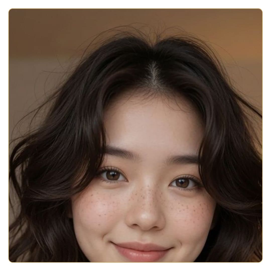 Young Asian beauty close-up