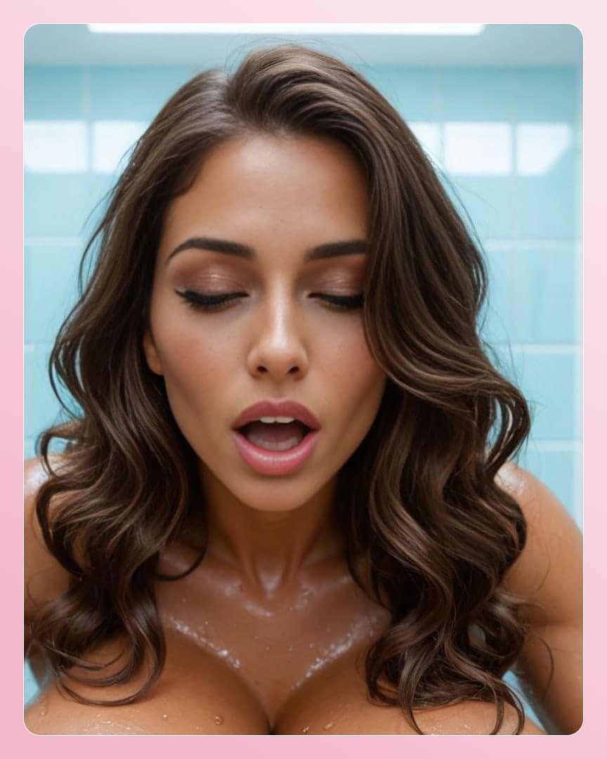 College Latina shower moan close-up
