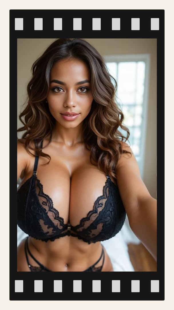 College Latina selfie in bedroom