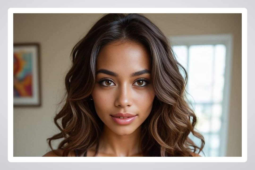 Bare shoulders close-up portrait