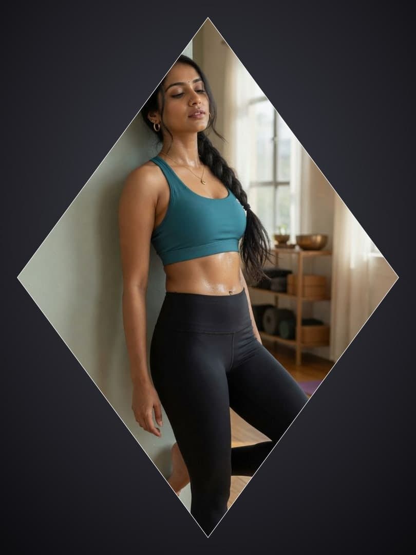 Raven braid yoga studio portrait