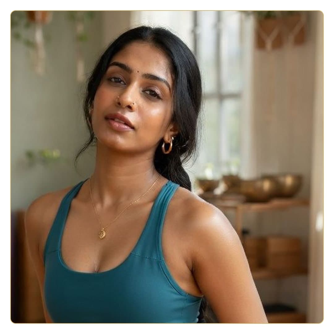 Close-up beauty portrait with cleavage