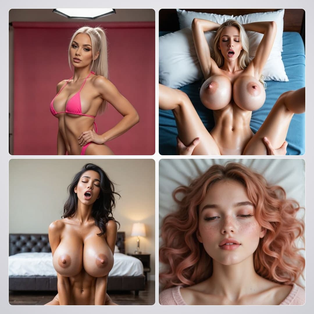 College blonde spreads on blue sheets