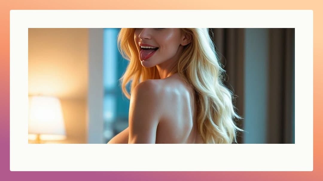 Early 20s blonde from behind nude