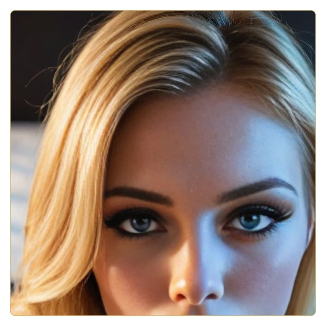 Blonde smoky eye beauty close-up