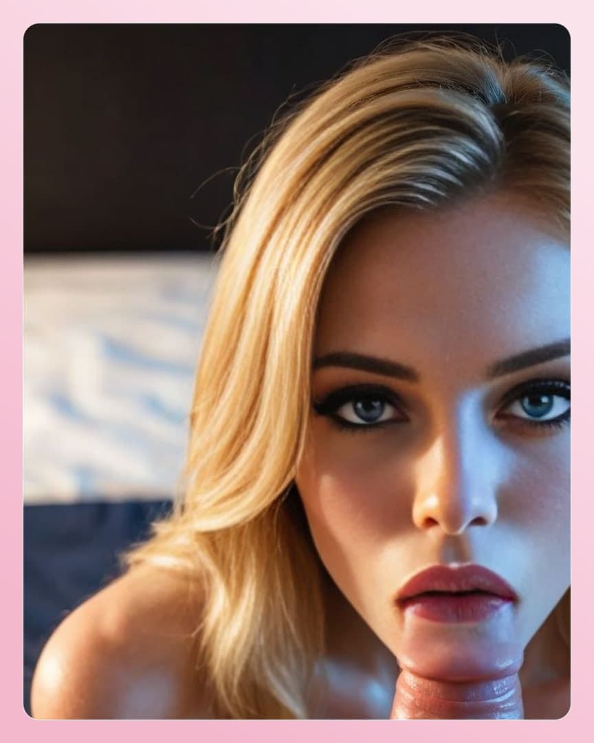 Early 20s blonde giving blowjob