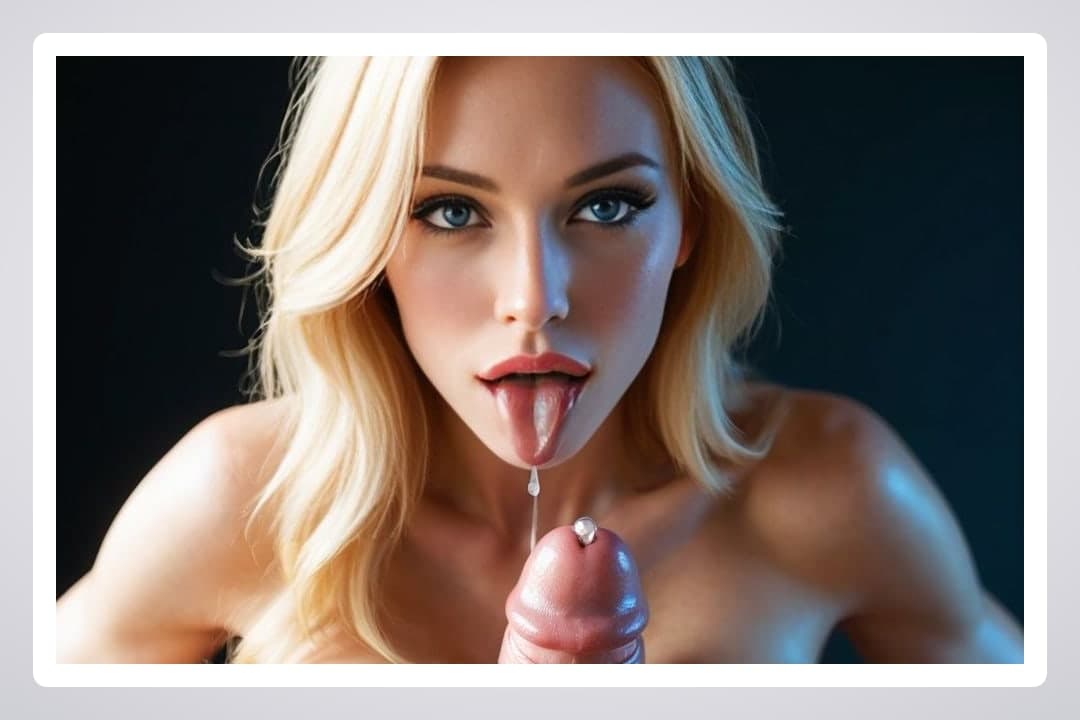 POV cum on tongue close-up
