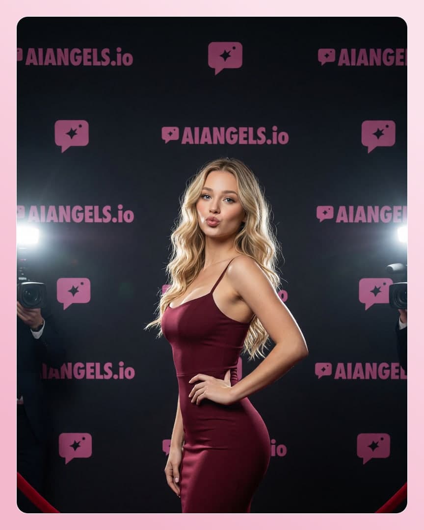 21 year old blonde kiss pose