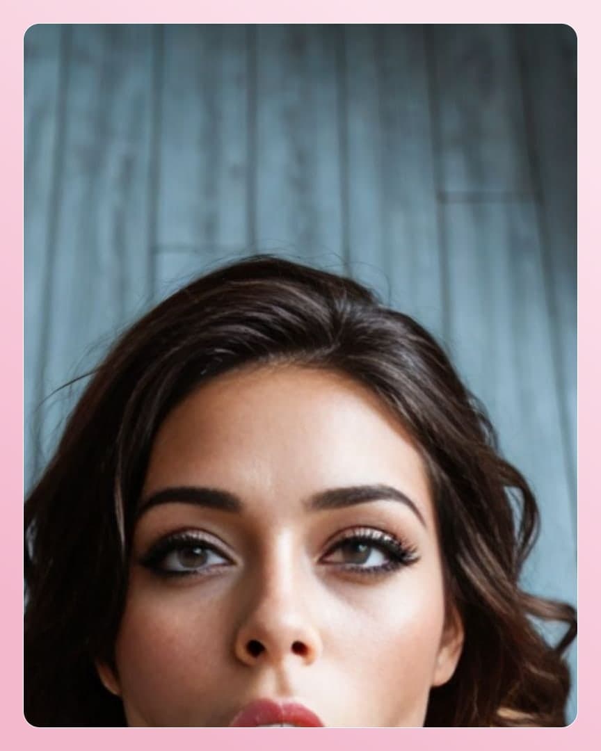 Intimate bedroom close-up portrait