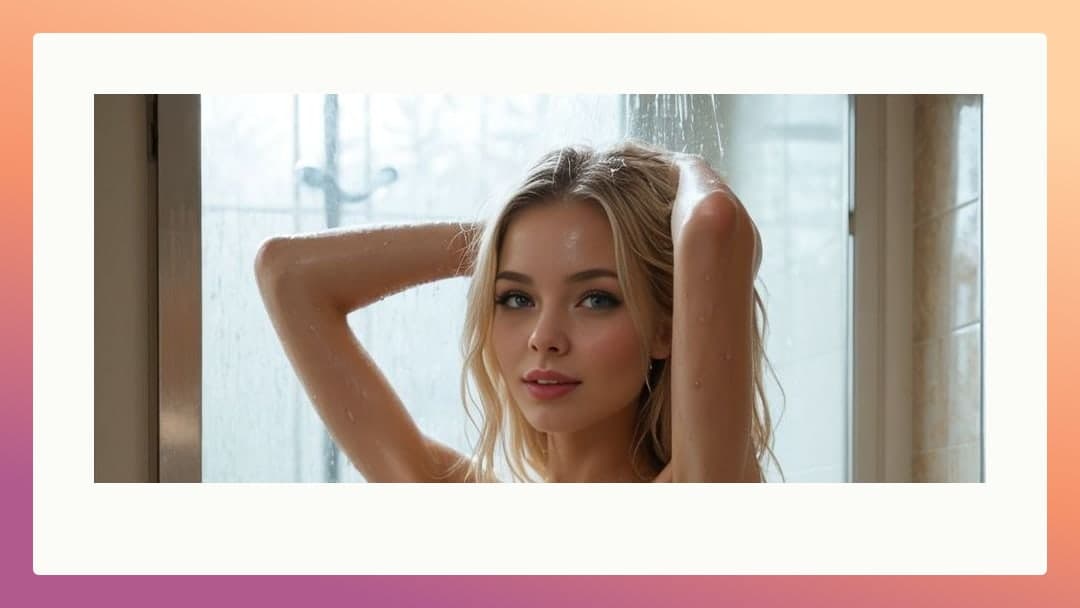 College blonde wet shower topless