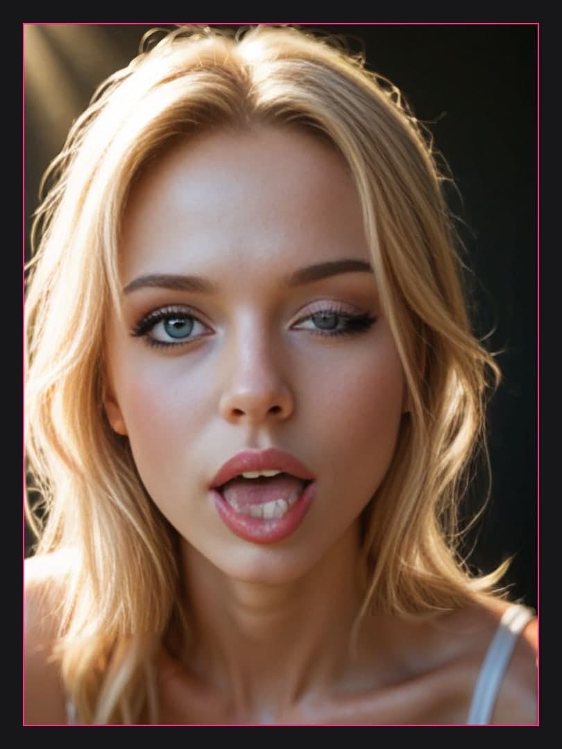 Slim blonde full body portrait