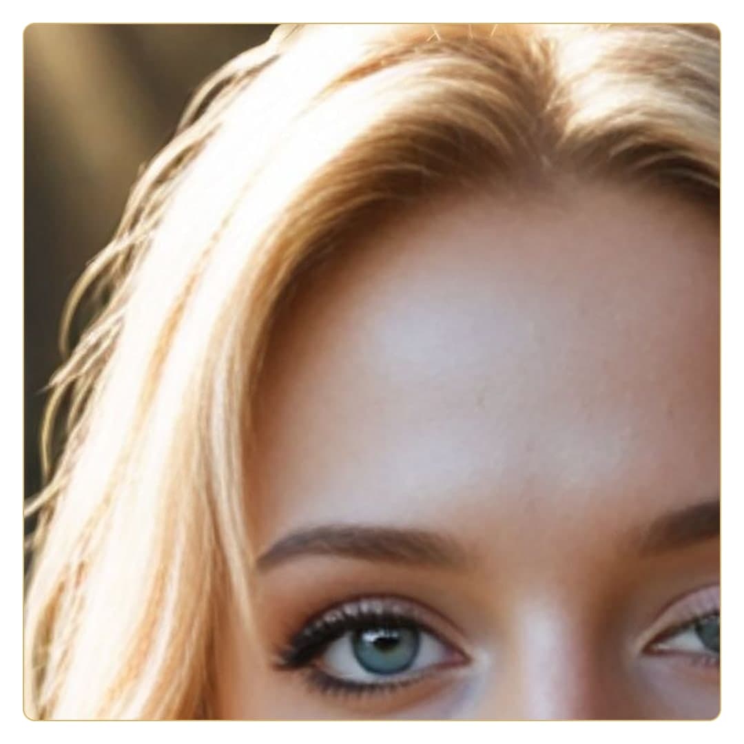 Blonde beauty close-up headshot