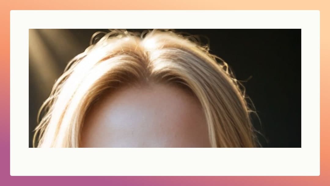 Sunlit platinum blonde hair close-up