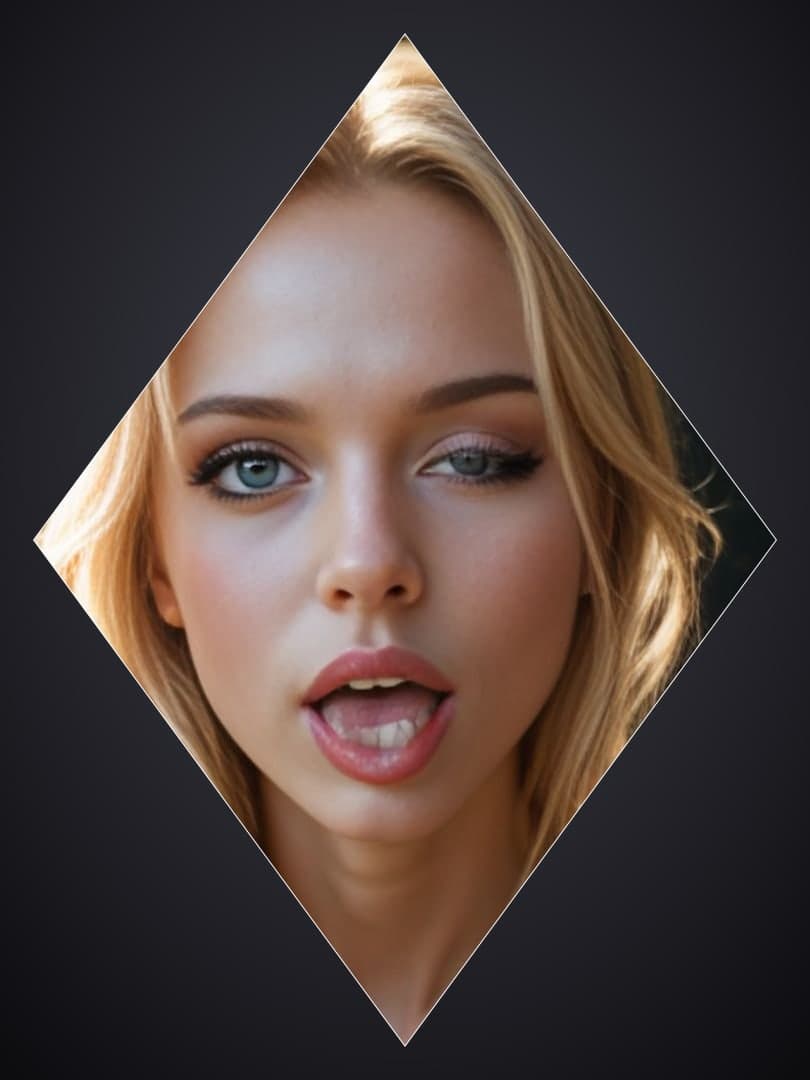 Slim blonde full body portrait