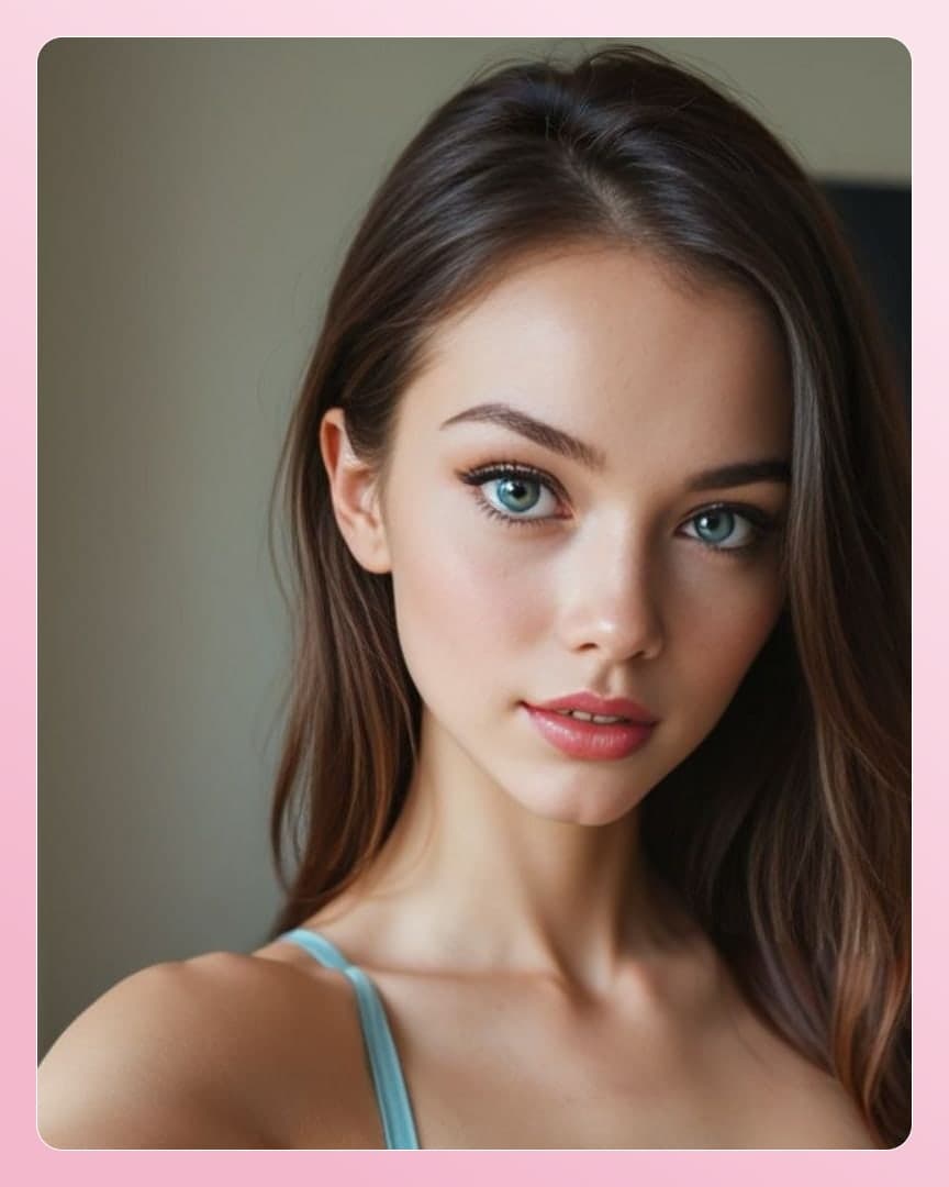 Blue eyes close-up portrait