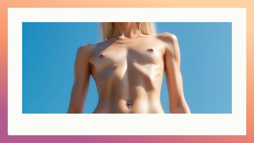 Platinum blonde topless sunlight