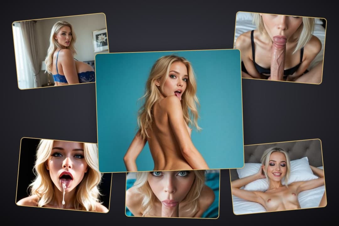 POV blowjob close up collage