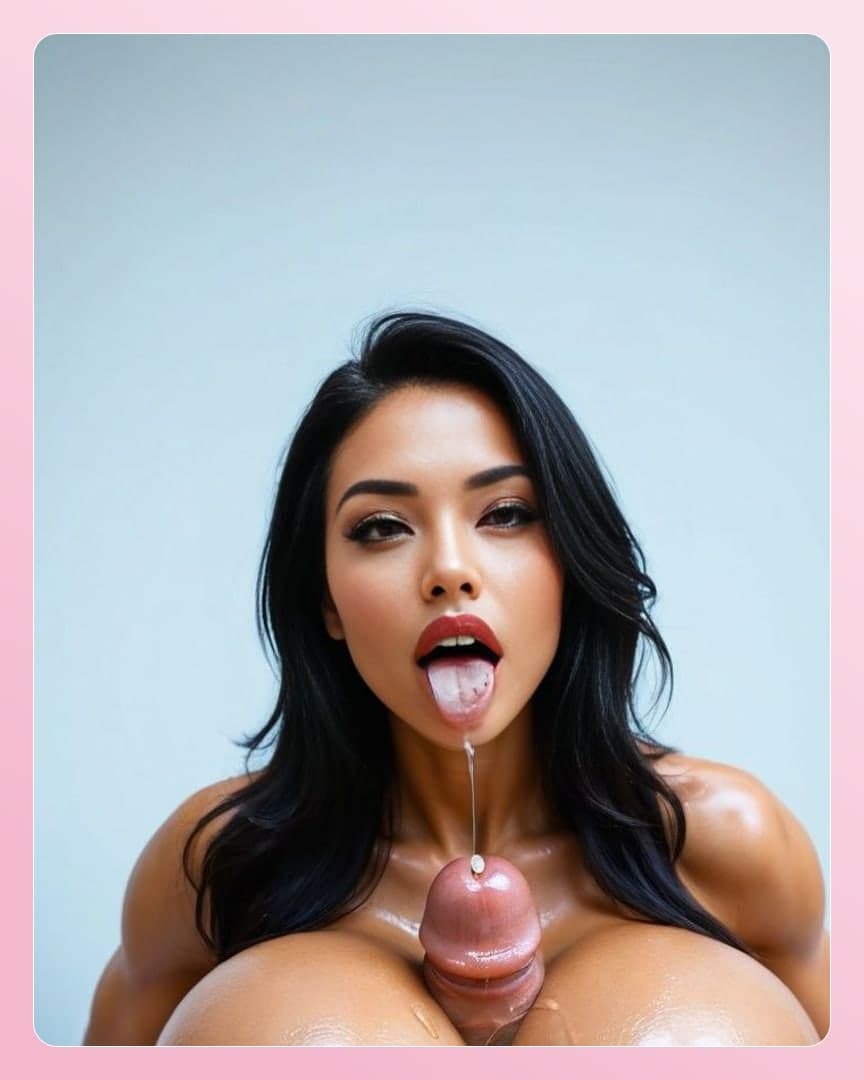 College asian cum on tongue