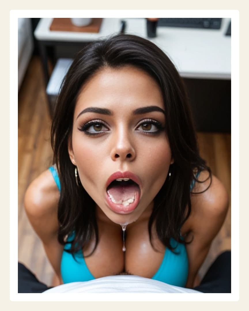 Big natural tits cum covered
