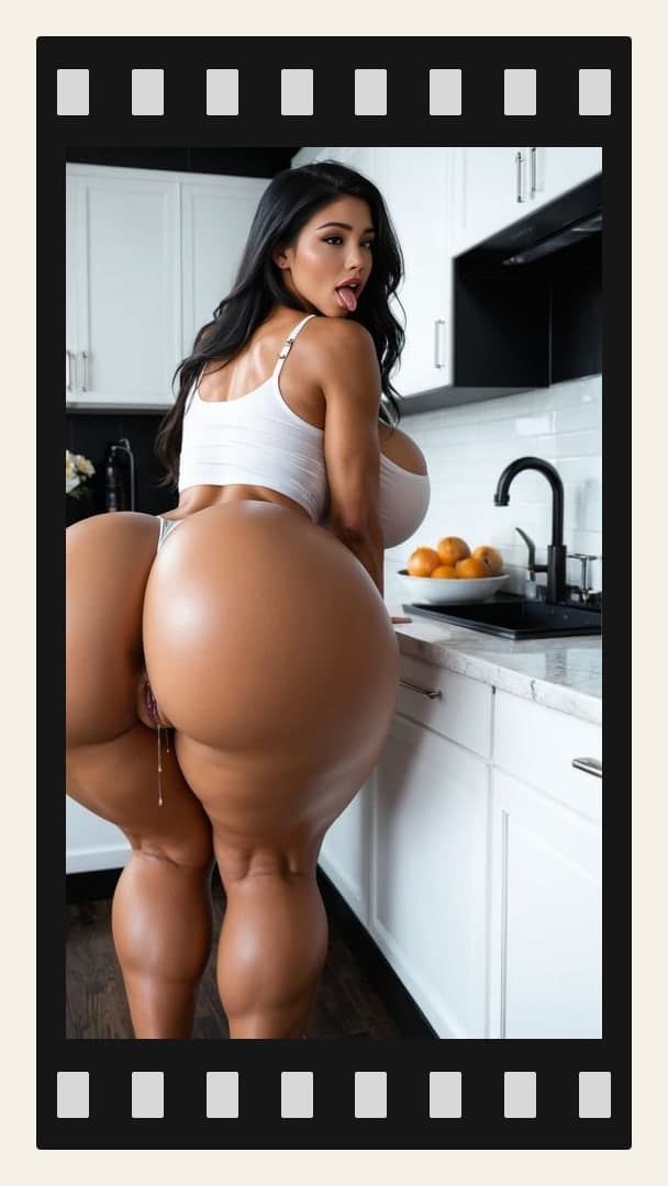 Kitchen thong arch over shoulder