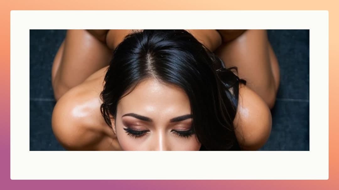 Raven hair nude face down tile