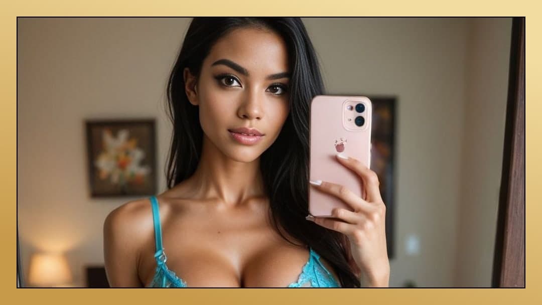 Raven selfie turquoise lace bra