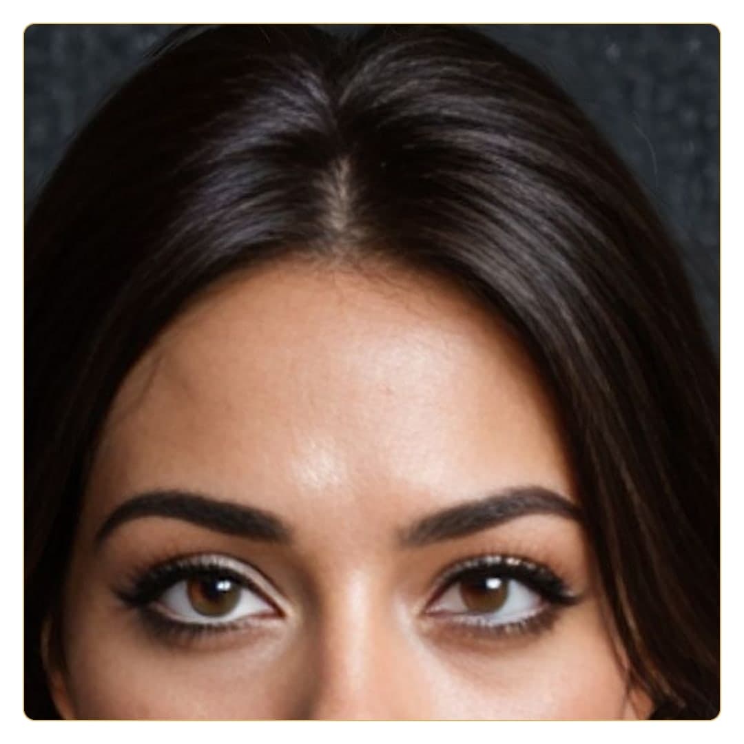 Close-up Latina face portrait