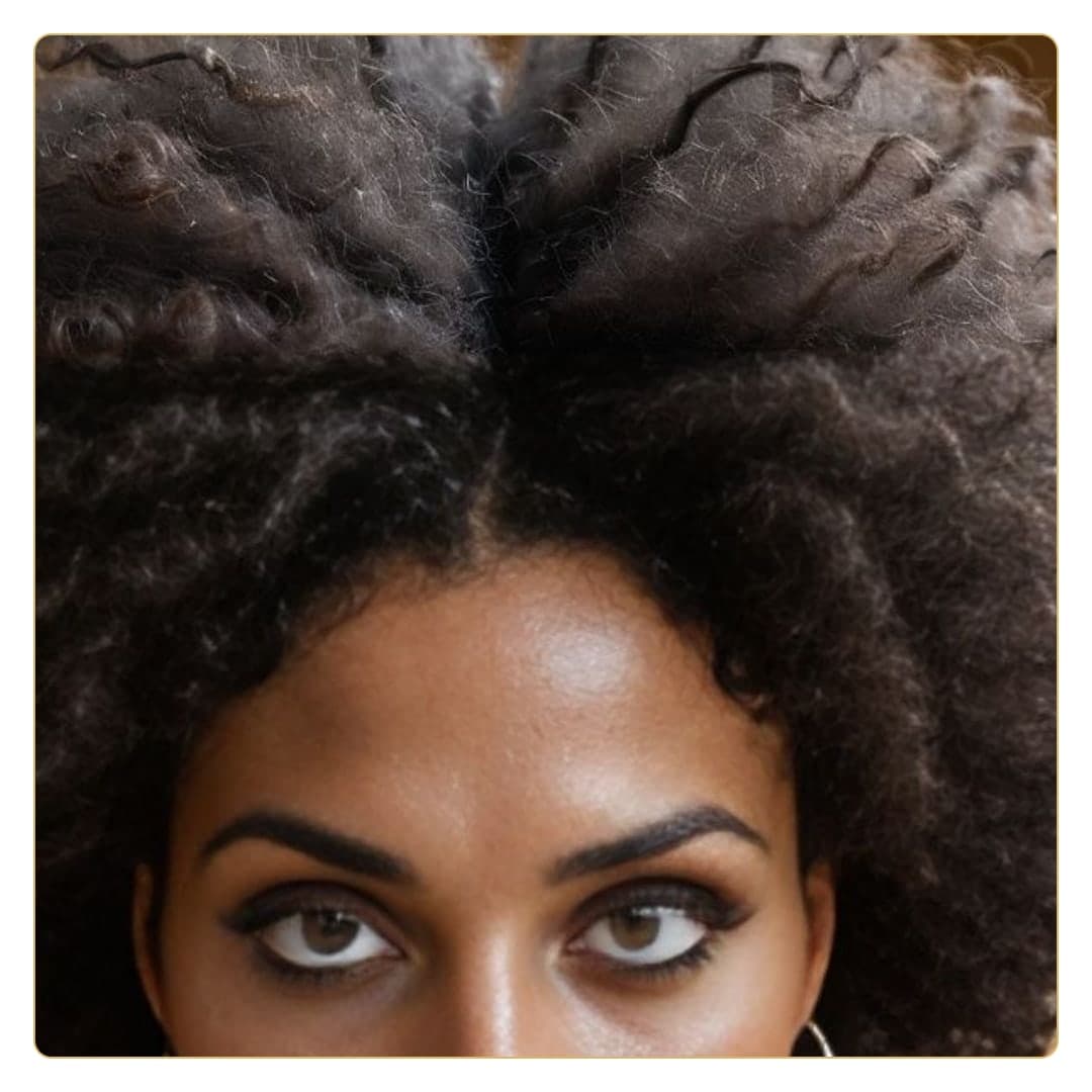 Close-up beauty headshot with curls