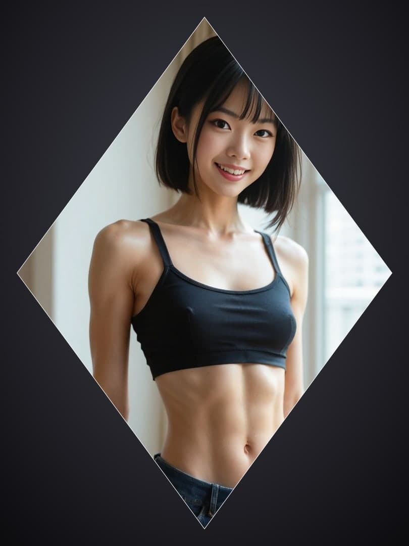 Young Asian fitness coach portrait